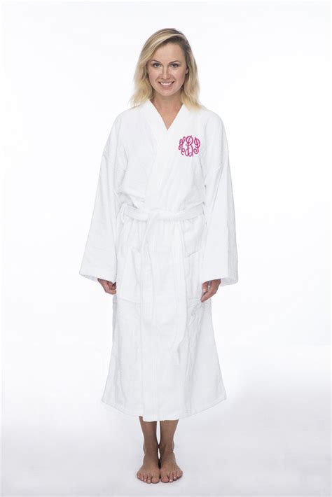 Monogrammed Long Terry Robe Personalized Terry Bath Robe