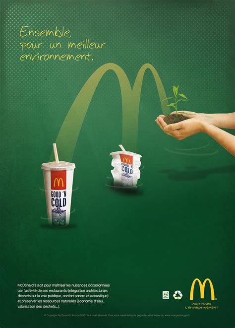 McDonald's Agit pour l'environnement (2/2) Affiche A4 Mag @McDonalds ...