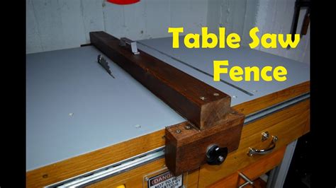 DIY Table Saw Fence for Homemade Table Saw - YouTube