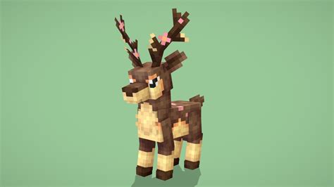 Sawsbuck (Spring Form) (Cobblemon) - 3D model by Reisen (@ReisenModels) [4b4e69d] - Sketchfab