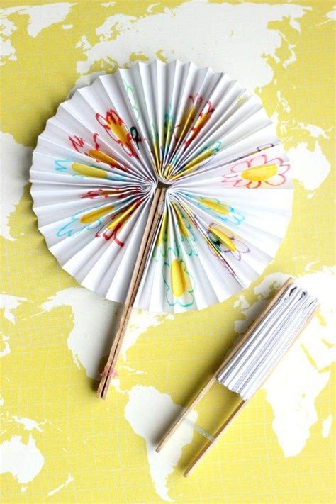 DIY Pocket Fans | Craft stick crafts, Popsicle stick crafts for kids, Chinese new year crafts