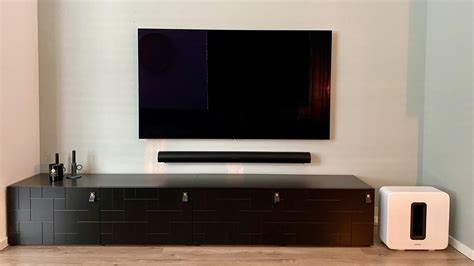 Wall mounted the Arc, and did some cable management today.. : r/sonos