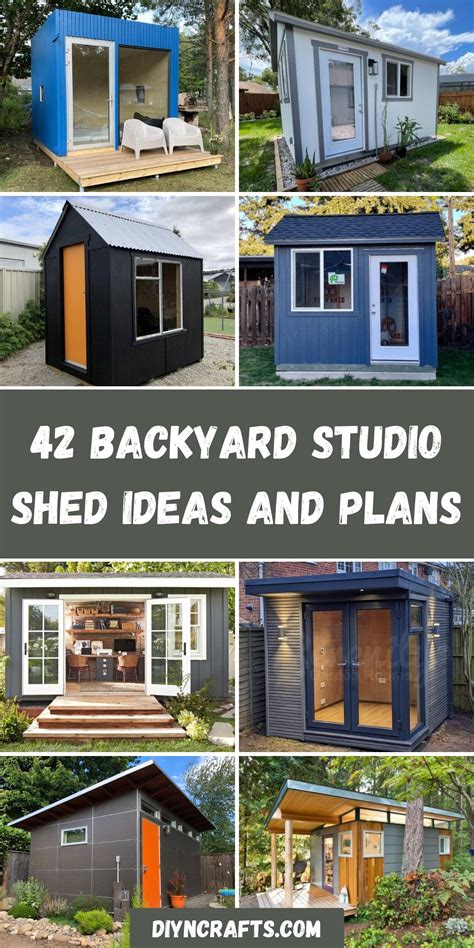 42 Backyard Studio Shed Ideas and Plans - DIY & Crafts