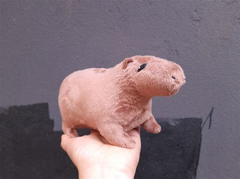 Capybara Plush Toy Stuffed Capybara Plushie Fluffy | Etsy