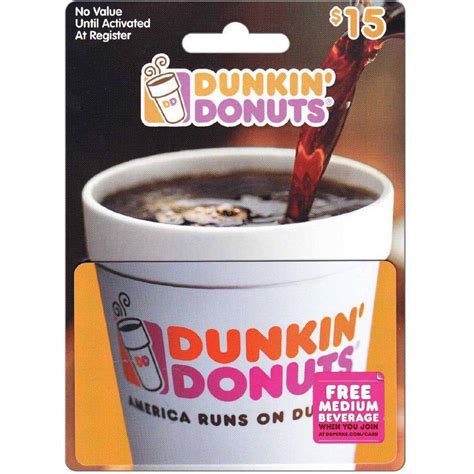 Dunkin Donuts $15 Gift Card - Walmart.com