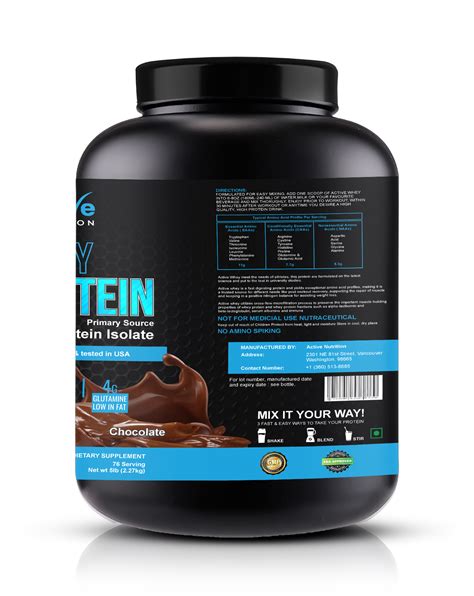 100% Whey Protein Chocolate – Active Nutrition Global