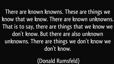 Donald Rumsfeld Known Knowns - Goimages Top