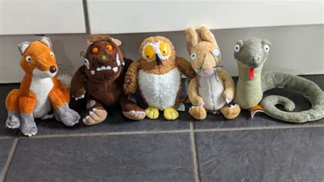 THE GRUFFALO PLUSH Soft Toy Lot Gruffalo, Snake, Fox, Owl, Mouse by Aurora. £34.95 - PicClick UK