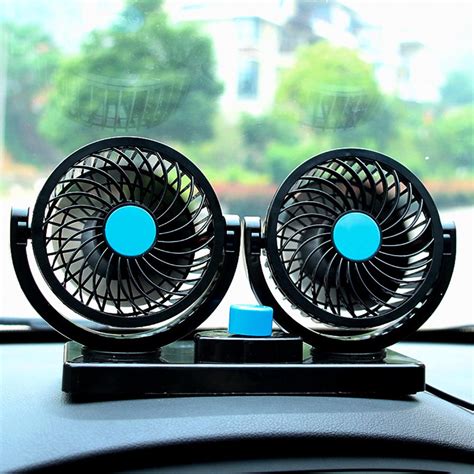 Fansport Car Fan Dual Head Car Auto Cooling Air Fan Summer Air Circulator 12V archives.midweek.com