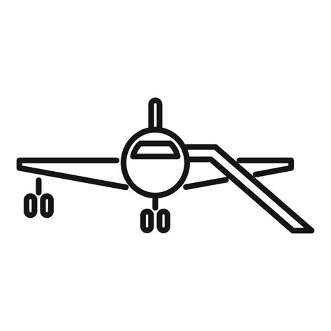 Airplane icon outline vector. Airline passenger 14861274 Vector Art at ...