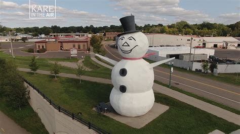 KARE in the Air: Giant snowman in North St. Paul | kare11.com