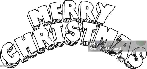 Merry Christmas Lettering Drawing High-Res Vector Graphic - Getty Images