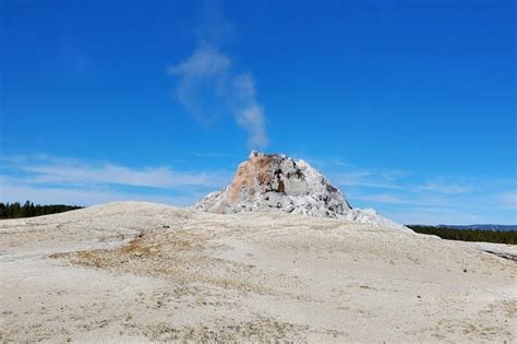 White Dome Geyser + Waiting for it to erupt in Yellowstone National Park... 🌋 Wyoming travel ...