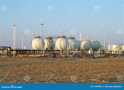 Gas Processing Plant. stock image. Image of environmental - 16103955