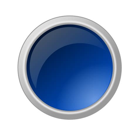 Glossy blue button vector graphics | Free SVG