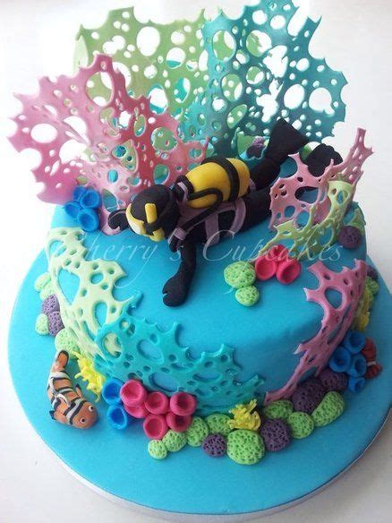 Scuba Diver Cake | Scuba cake, Ocean cakes, Nemo cake