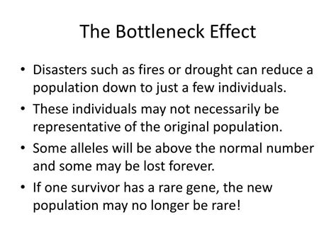 PPT - Genetic Drift, Founder Effect, Bottleneck Effect. PowerPoint ...