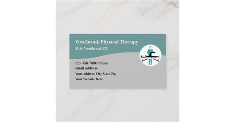 Physical Therapy Modern Business Card | Zazzle