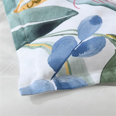 Bianca Protea Cotton Sateen Quilt Cover Set | Temple & Webster