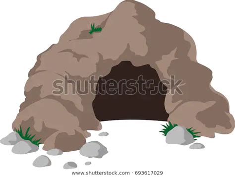 Cave Entrance Big Stones Stock Vector (Royalty Free) 693617029 | Shutterstock | Cave entrance ...