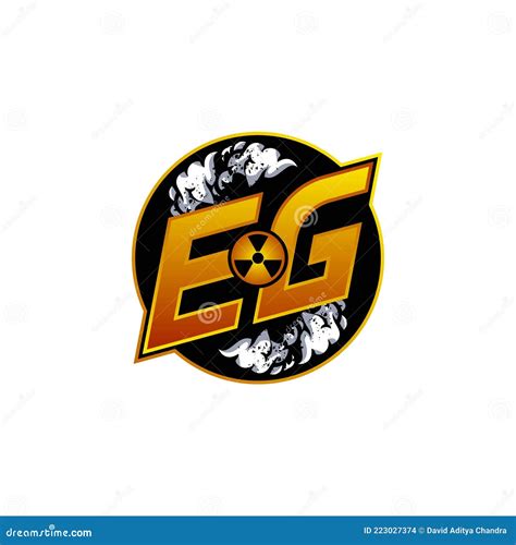 EG Logo Monogram ESport Gaming with Gas Shape Design Stock Vector ...