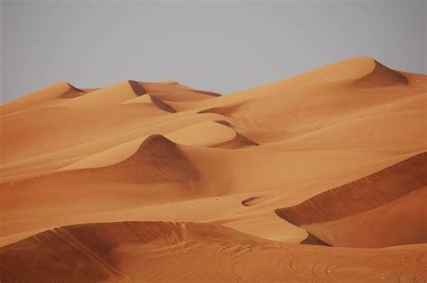 HD wallpaper: desert sand, dubai, sand dune, landscape, climate ...