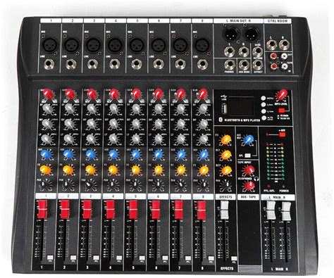 Amazon.com: Mini Audio DJ Mixer Sound Board Console System, 8 Channel ...