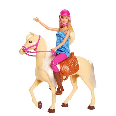 Barbie Doll & Horse Playset, Blonde Hair with Riding Accessories - Walmart.com - Walmart.com