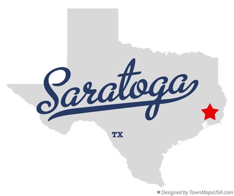 Map of Saratoga, TX, Texas