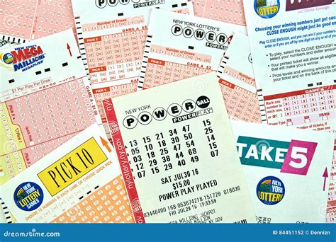 Powerball lottery tickets editorial photography. Image of drawing ...