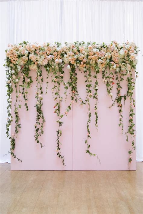 How To Make A Flower Photo Booth Backdrop With FiftyFlowers.com | Wedding reception backdrop ...