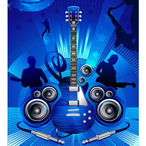 Rock music composition Royalty Free Stock SVG Vector