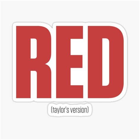 Red Taylor%27s Version Stickers for Sale | Taylor swift fearless album, Taylor swift shirts, Red ...