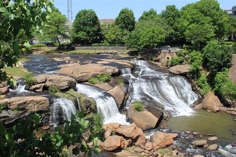 Lovely park in downtown Greenville, SC - Falls Park on the Reedy ...