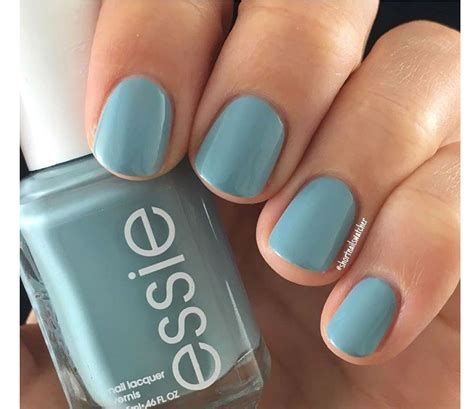 Loving this essie teal light blue polish | Teal nails, Aqua nails, Cute nail colors