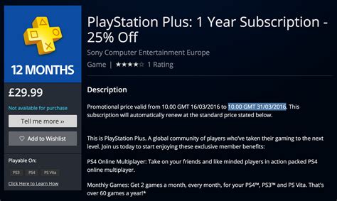 Save 25% on Annual PlayStation Plus Subscription via PlayStation Store ...