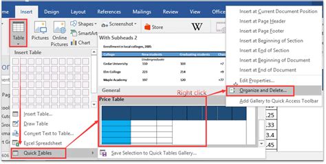 How to save/create table style from existing table in Word?