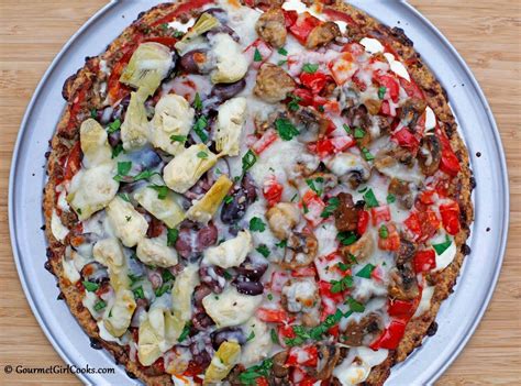 Low Carb Pizza - Piled High w/ Toppings | Low carb pizza, Real food diet, Real food recipes