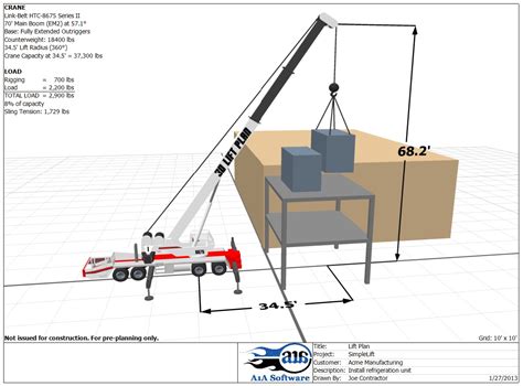 Crane Lift Plan Template