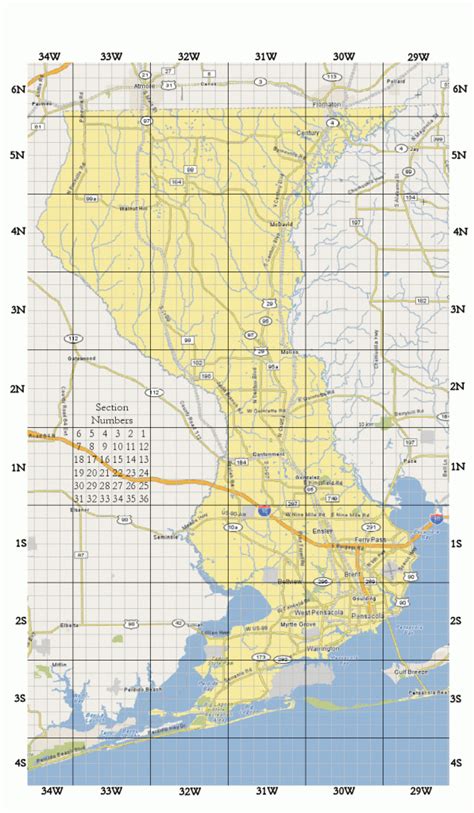 Map Of Escambia County Florida - Printable Maps