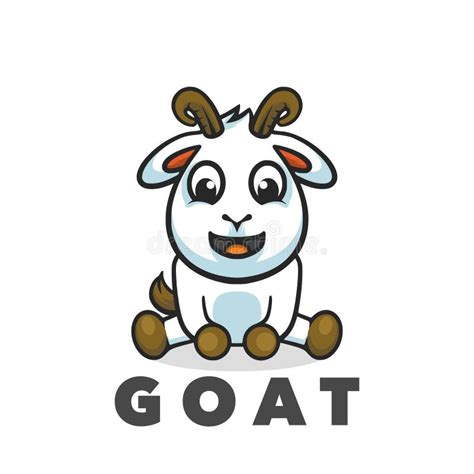 Goat cute cartoon stock vector. Illustration of mammal - 278256427