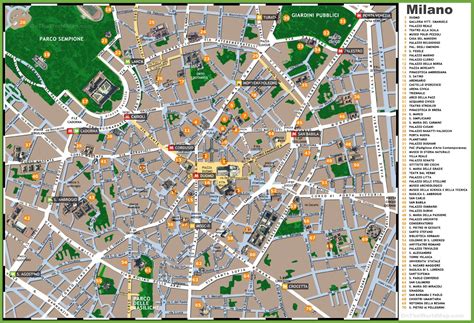 Milan Sightseeing Map - Ontheworldmap.com