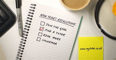 Ideas for new year's resolutions | MyTutor