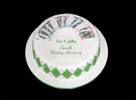 Emerald (55 Year) Wedding Anniversary Cake - CakeCentral.com