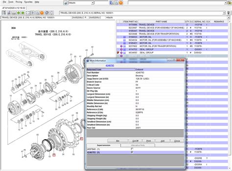 Hitachi Construction Machinery PartsManager Pro Spare Parts Catalog ...