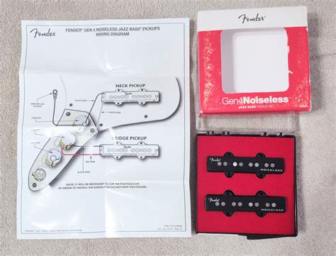 SOLD - Fender Jazz Bass Pickups Set Generation 4 Noiseless | TalkBass.com