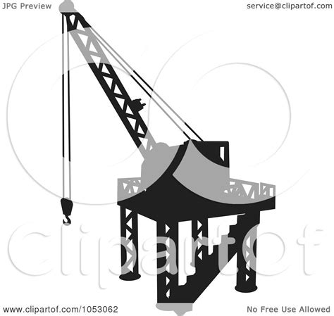 Royalty-Free Vector Clip Art Illustration of a Silhouetted Construction ...