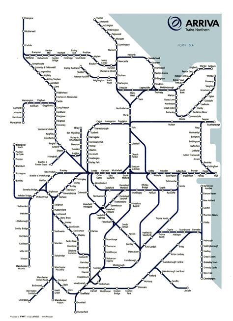 Northern Trains rail maps