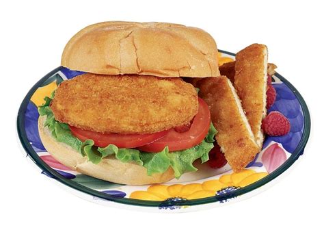 Chicken Patty Sandwich - Prepared Food Photos, Inc.