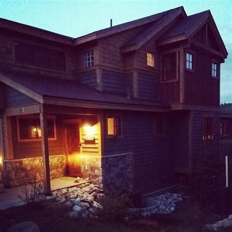 Ski Silverthorne Lodge at dusk.